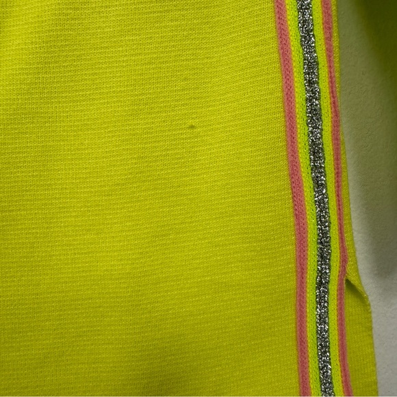 Crewcuts Lime Green Girls Sweater Side Stripes Brat Summer size 14 - Picture 9 of 12